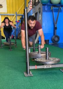 Prowler push Gym workout